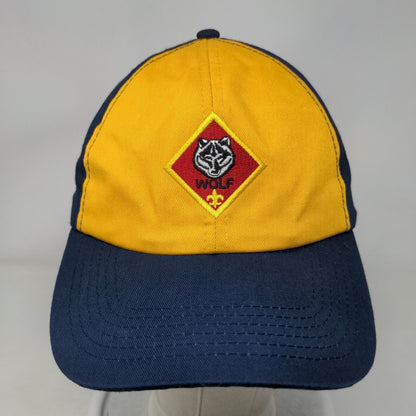 Cub Scouts Wolf Twill Strapback Hat Multicolor S/M Adjustable Embroidered