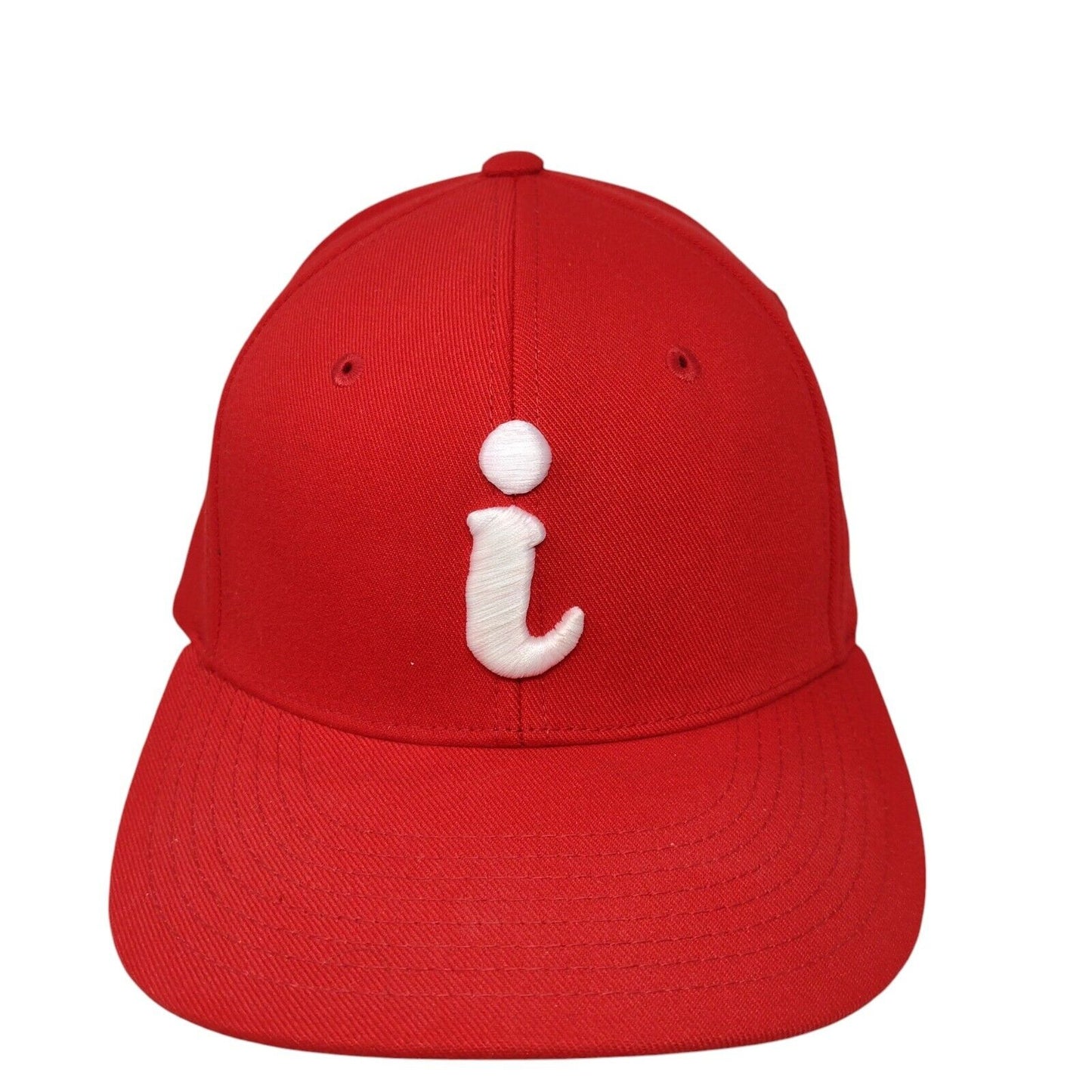 Info Icon Fitted Hat Red 7 3/8-8 Lightweight Pac-Flex D-Series Pacific Headwear