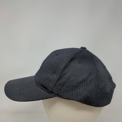 Cobra Strapback Mesh Hat Black Blank Adjustable Vent Holes Breathable