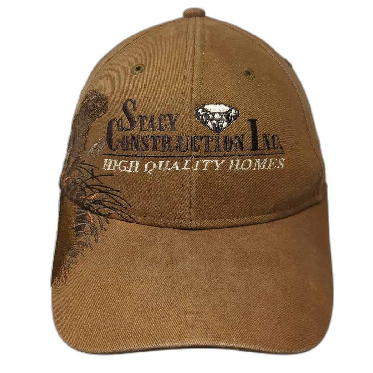 Dri Duck Brown Baseball Cap One Size Stacy Construction Dog Wildlife Series Hat