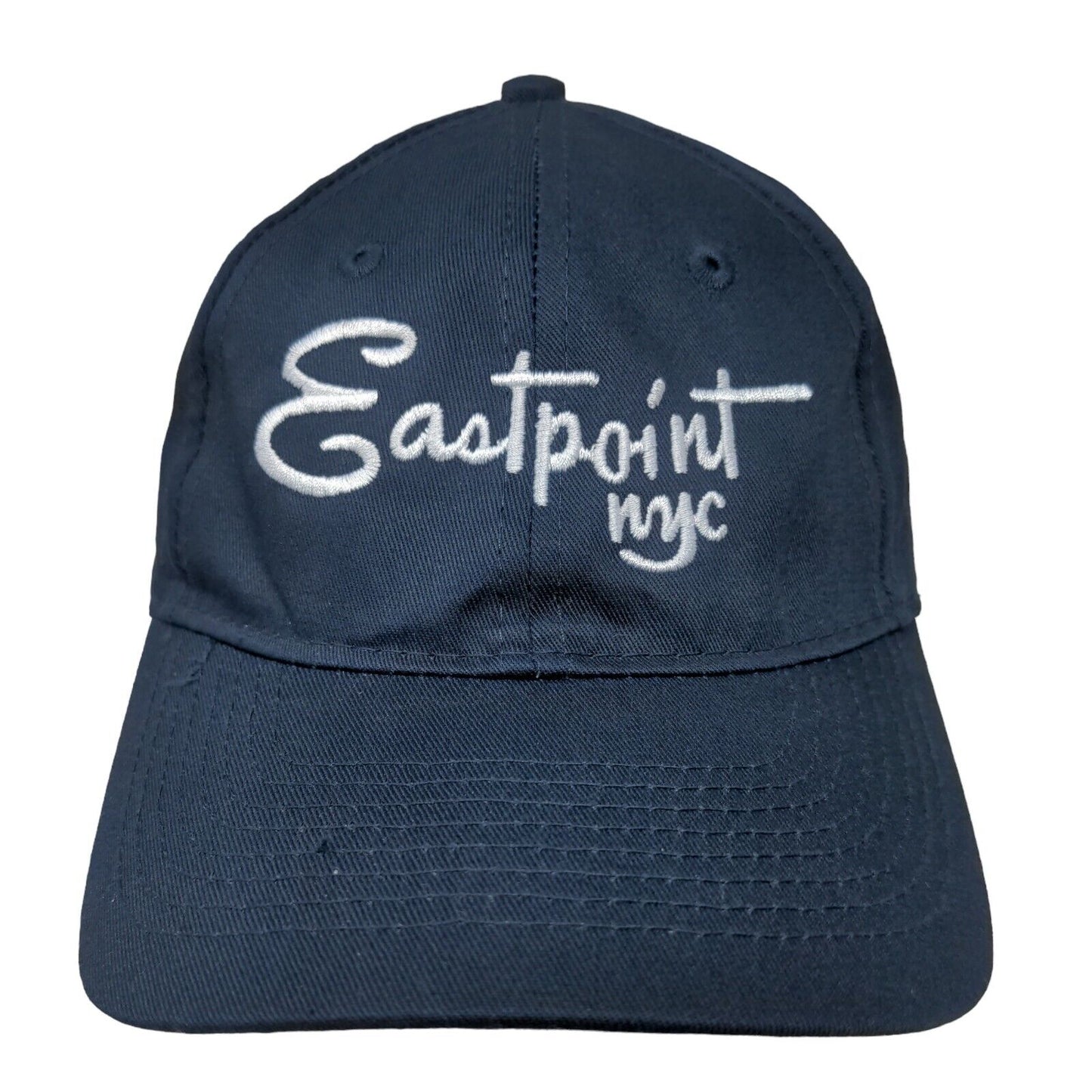 Eastpoint NYC Strapback Hat Blue One Size Embroidered Port & Company