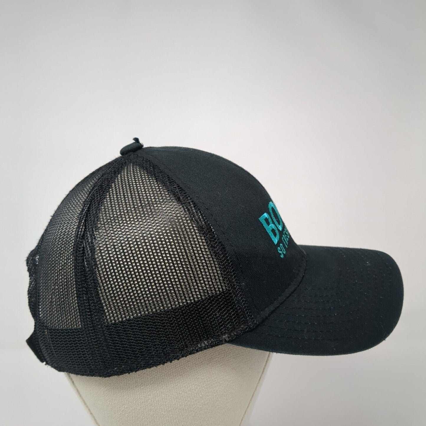 Bolay So Fresh So BoldStrapback Trucker Hat Black One Size Adjustable Mesh Back