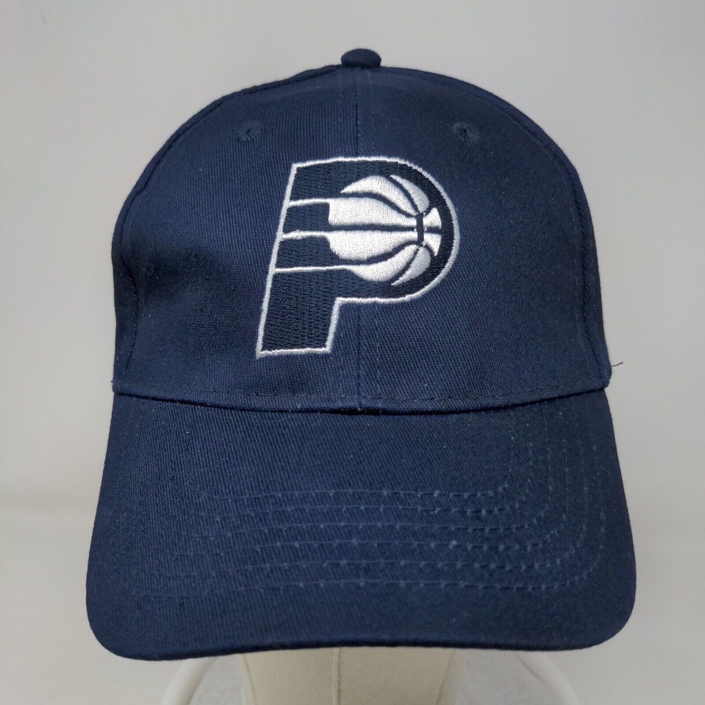 Unbranded Men's Strapback Hat Blue Embroidered Indiana Pacers Logo