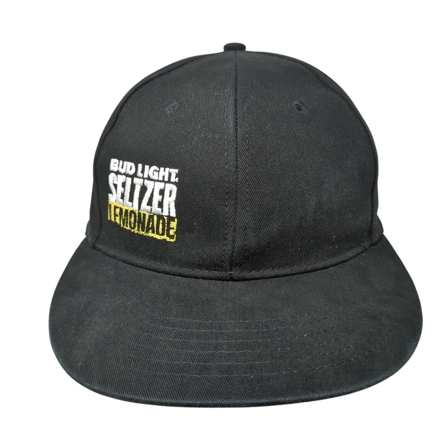 Bud Light Seltzer Lemonade Snapback Hat Black OS Adjustable Quake City Caps