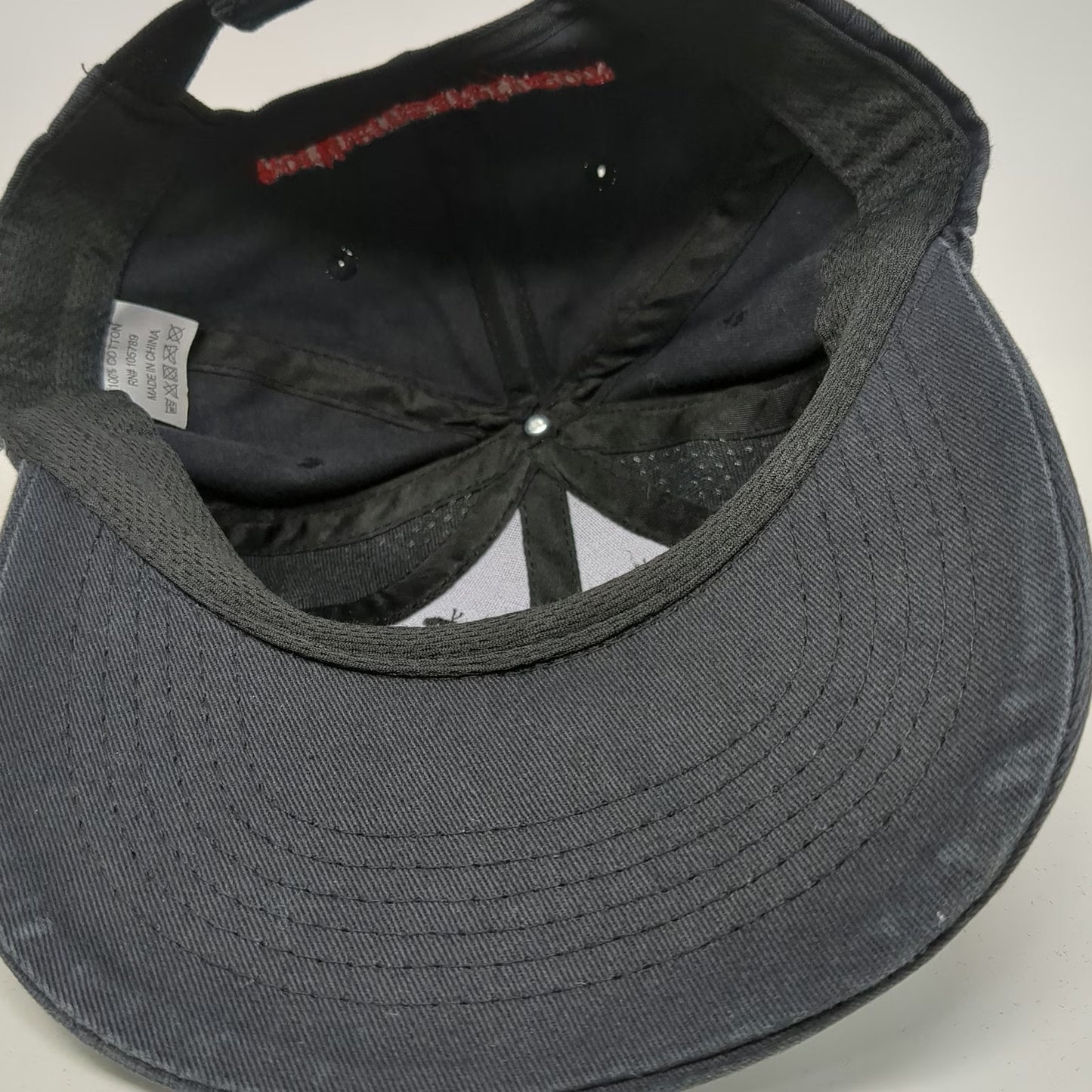 Ripken Baseball Hat Black One Size Mesh Signature Cal Jr Adjustable Strapback