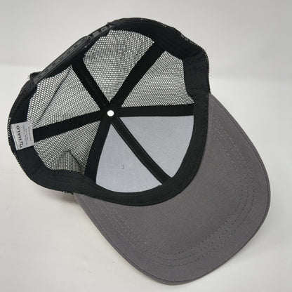 Krispy Kreme Doughnuts Snapback Trucker Hat Gray OS Adjustable Mesh Back HALO
