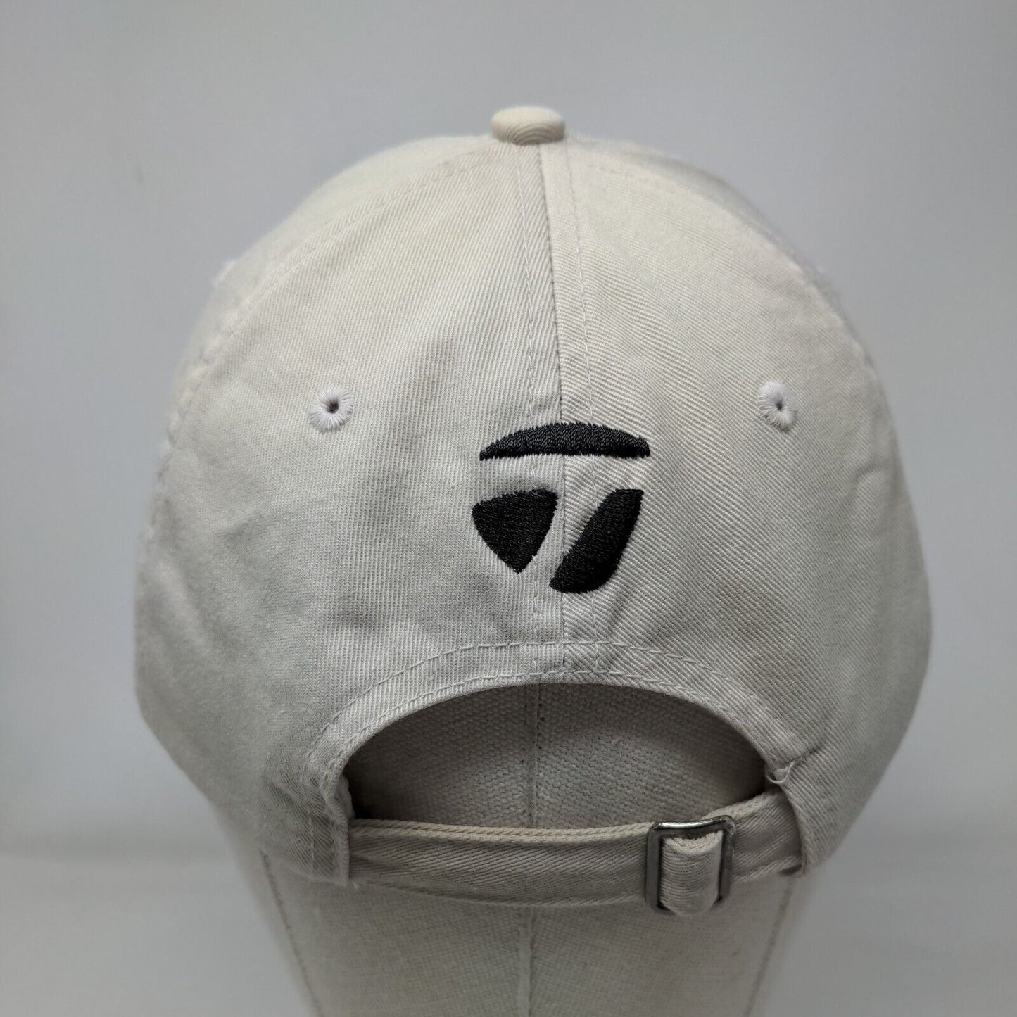 TaylorMade Slideback Hat Tan OSFA Adjustable Embroidered Tmax Gear 6 Panel