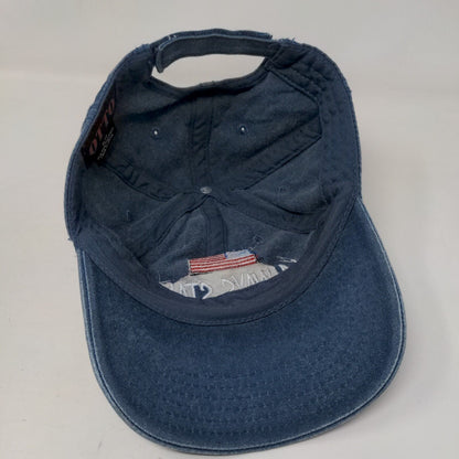 I Always Stand Strapback Hat Blue OSFM Embroidered American Flag Otto