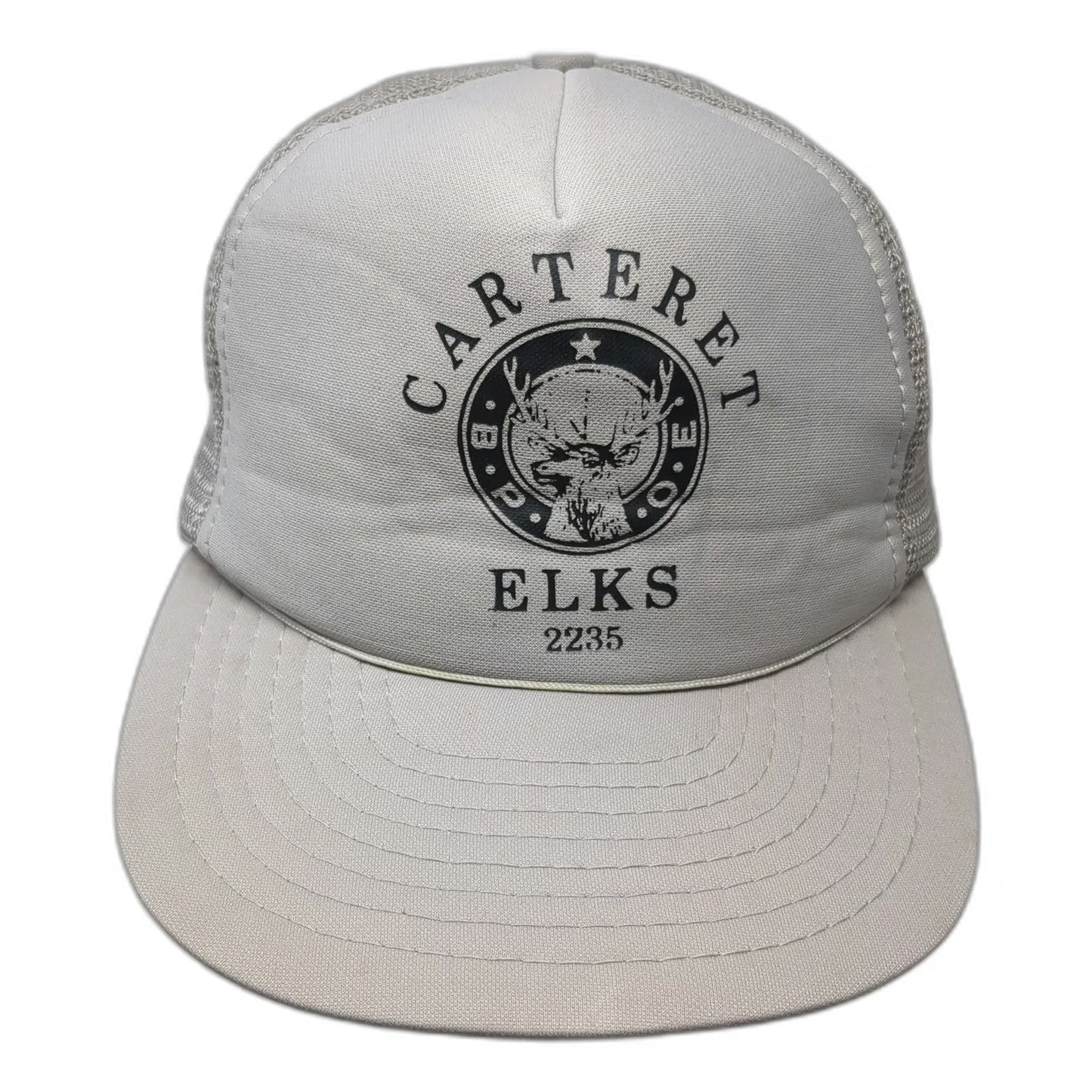 Kenda Trucker Hat Gray One Size Carteret Elks 2235 BPOE Mesh Snapback Foam Front