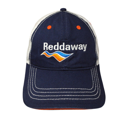 Reddaway Strapback Mesh Back Trucker Hat Blue One Size Cap America
