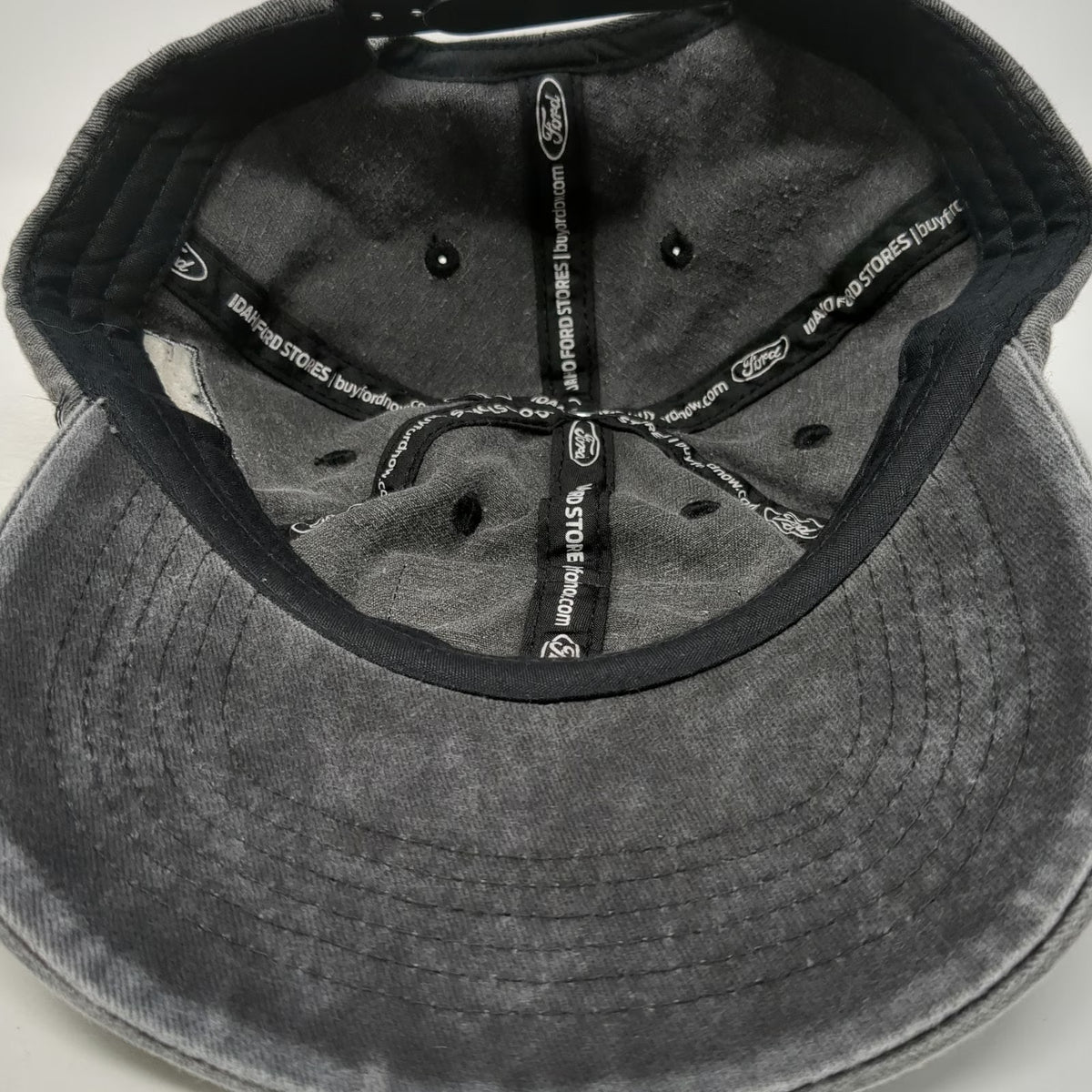 Ford Snapback Hat Gray One Size American Flag Patch Built Tough Idaho Stores