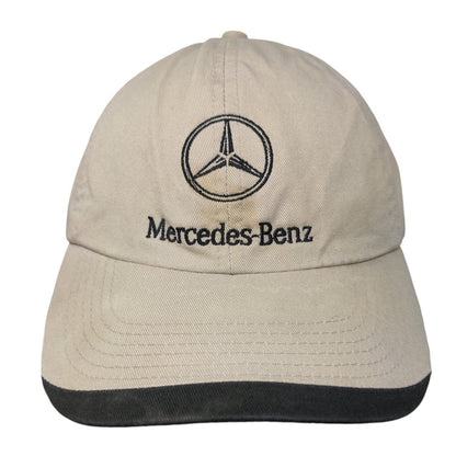 Mercedes-Benz Slideback Hat Tan OSFA Adjustable Embroidered 6 Panel