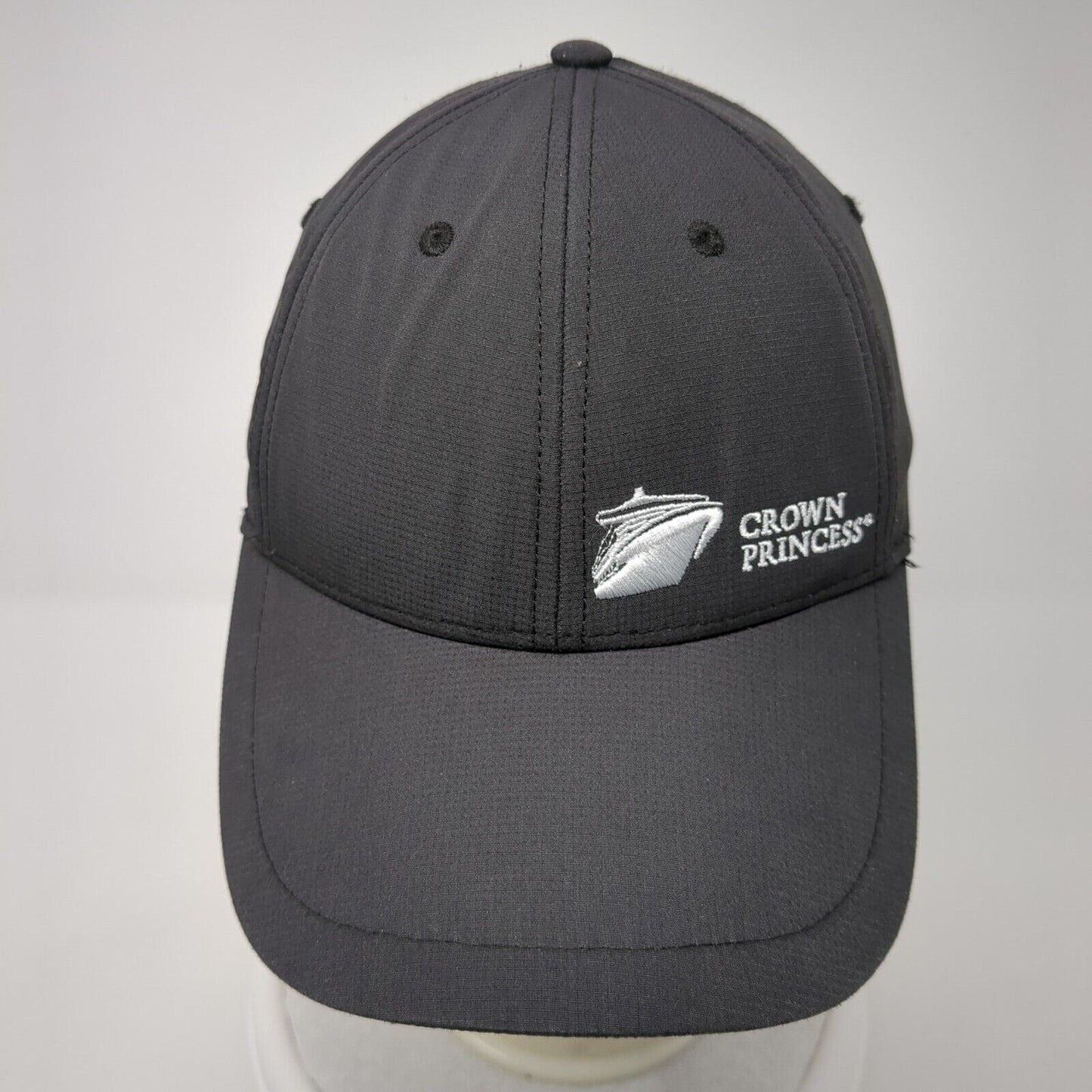 Crown Princess Strapback Hat Gray One Size Adjustable Embroidered Polyester