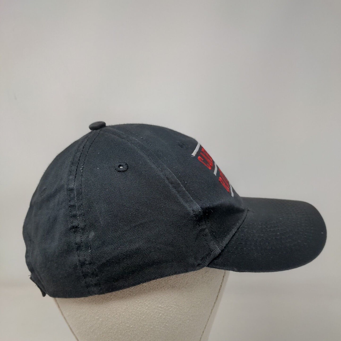 Cardinal Ritter Strapback Hat Black Embroidered School Logo 100% Cotton