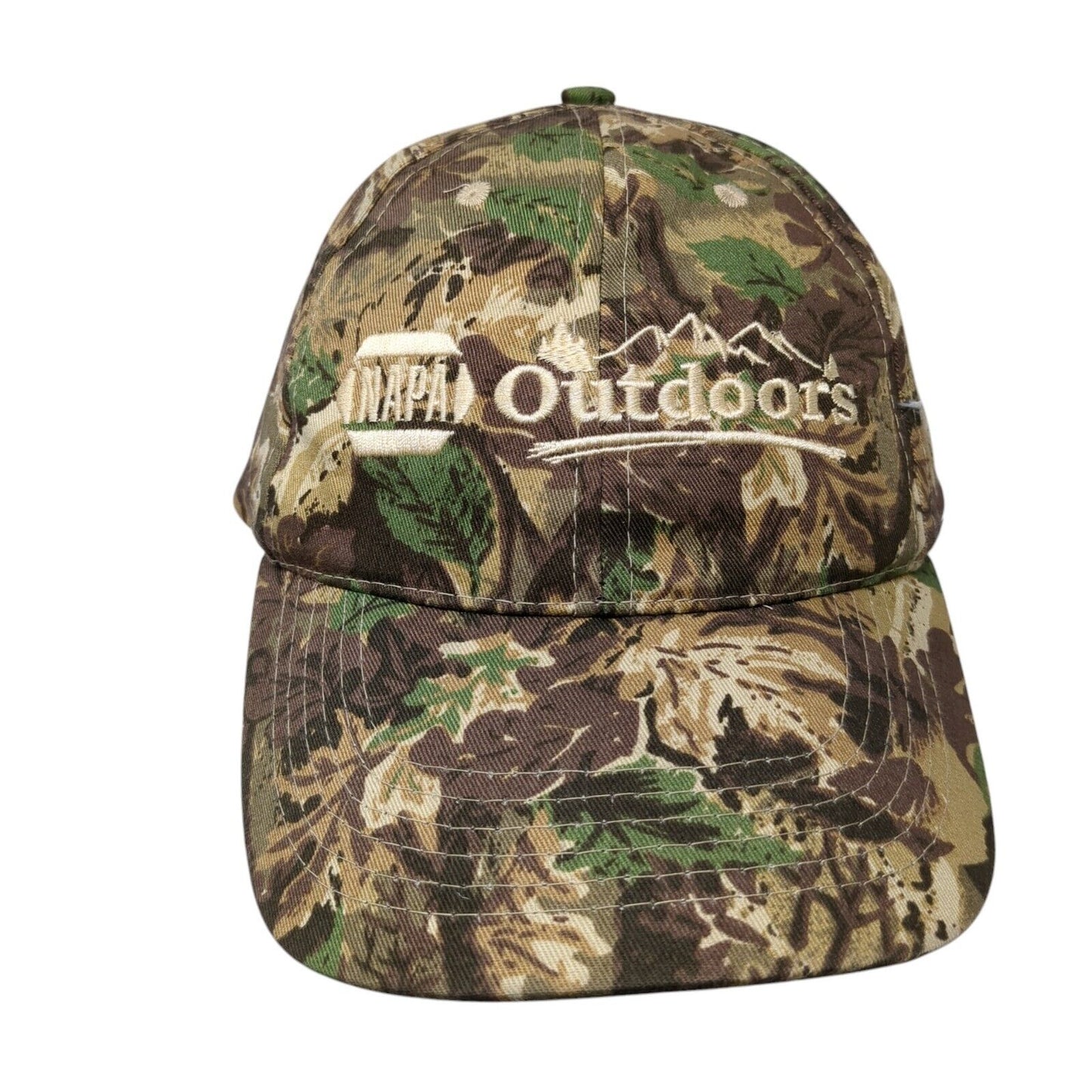 NAPA Outdoors Strapback Hat Camo One Size Adjustable Embroidered