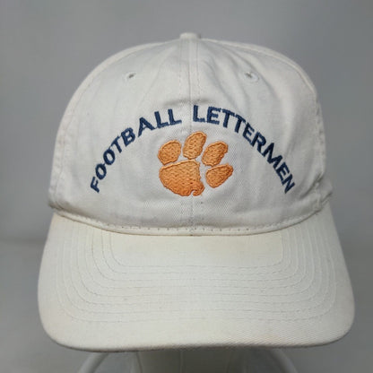 Football Lettermen Clemson Tigers Snapback Hat Cream One Size Embroidered