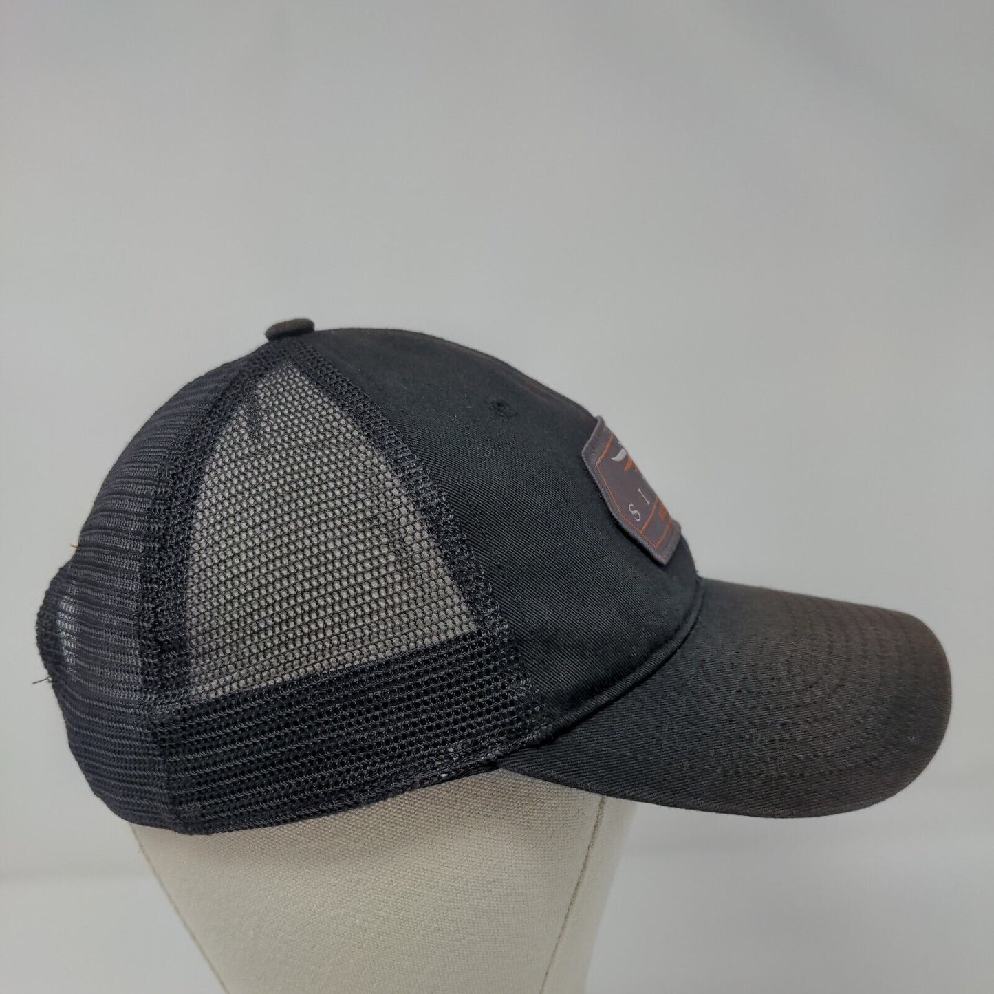 SITKA Bozeman MT Snapback Trucker Hat Black OSFA Adjustable Mesh Back 6 Panel