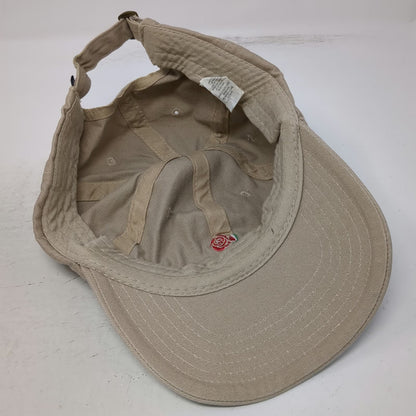 Empyre Baseball Cap Beige One Size Rose Flower Embroidery Slideback Cotton Hat