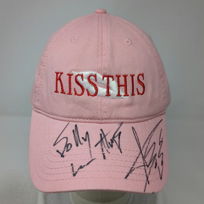 Otto Baseball Cap Pink One Size Autographed Kiss This Aaron Tippin Country Hat