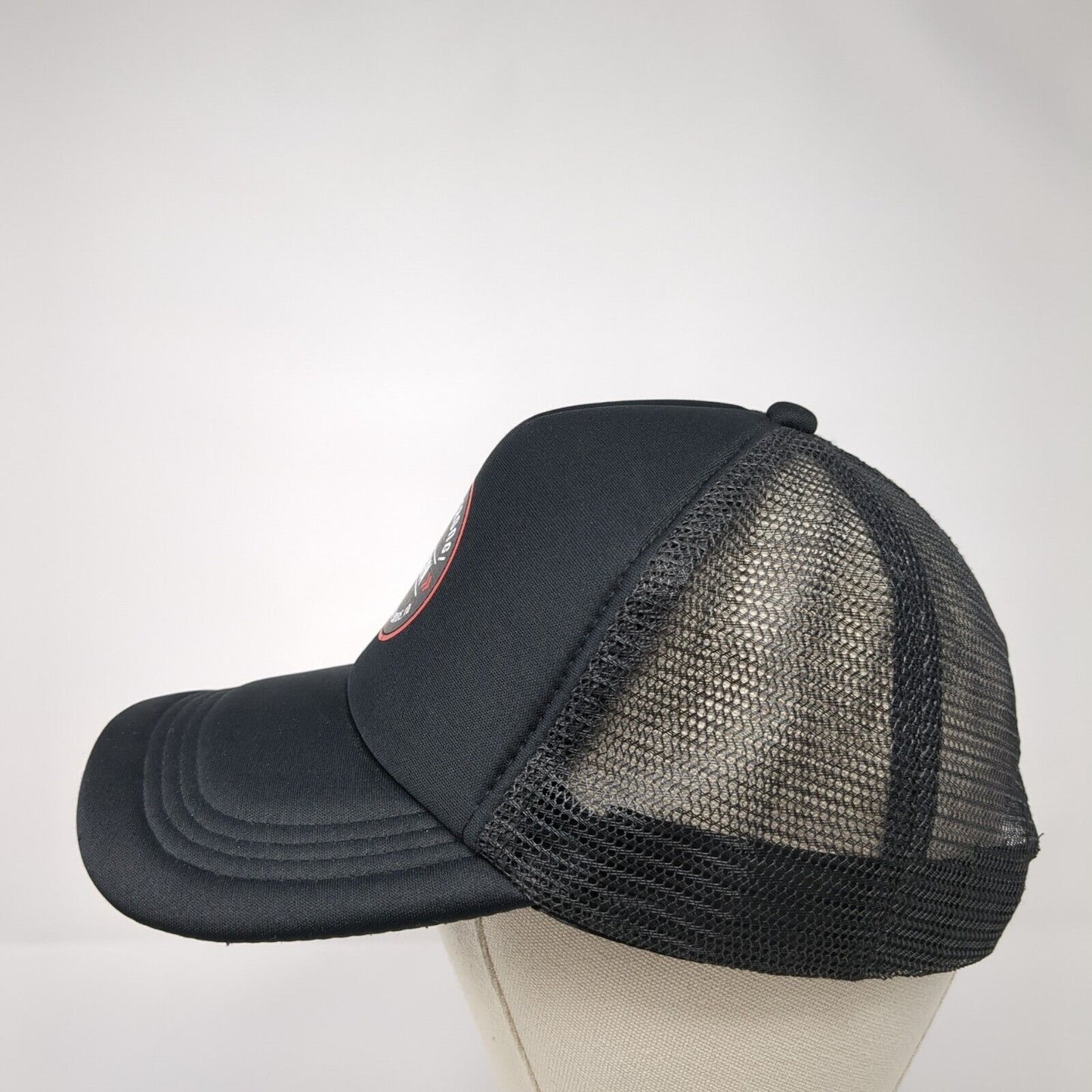 Stay Strong The Gym Downtown Boise ID Snapback Trucker Hat Black OS Mesh Back