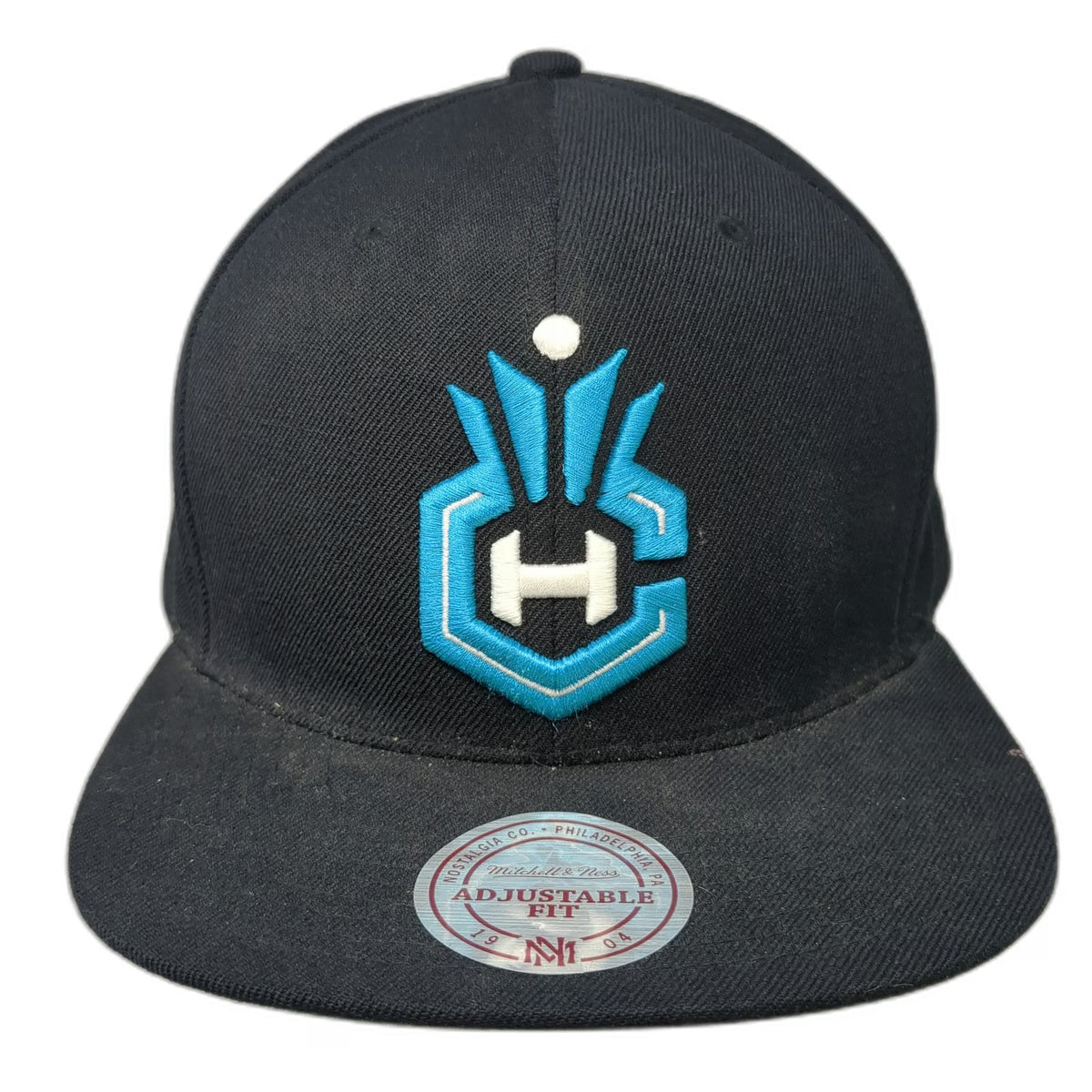 NBA Charlotte Hornets Mitchell & Ness Snapback Hat Black One Size Wool Flat Brim