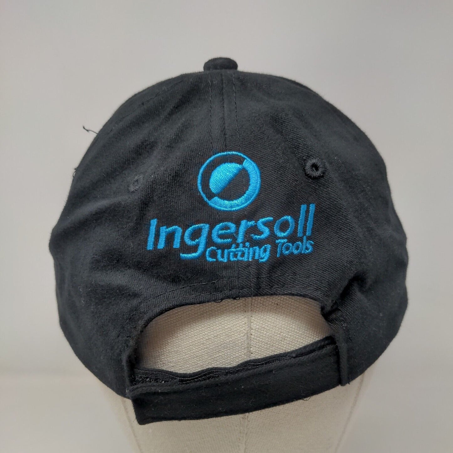 Ingersoll Cutting Tools Strapback Hat Black One Size Embroidered 6 Panel