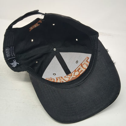 Ace Texas Baseball Cap Black Orange One Size Camo Strapback Embroidered Hat