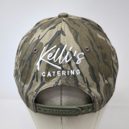 Outdoor Cap Snapback Green One Size Camo Kelli's Catering Fish Logo Hat
