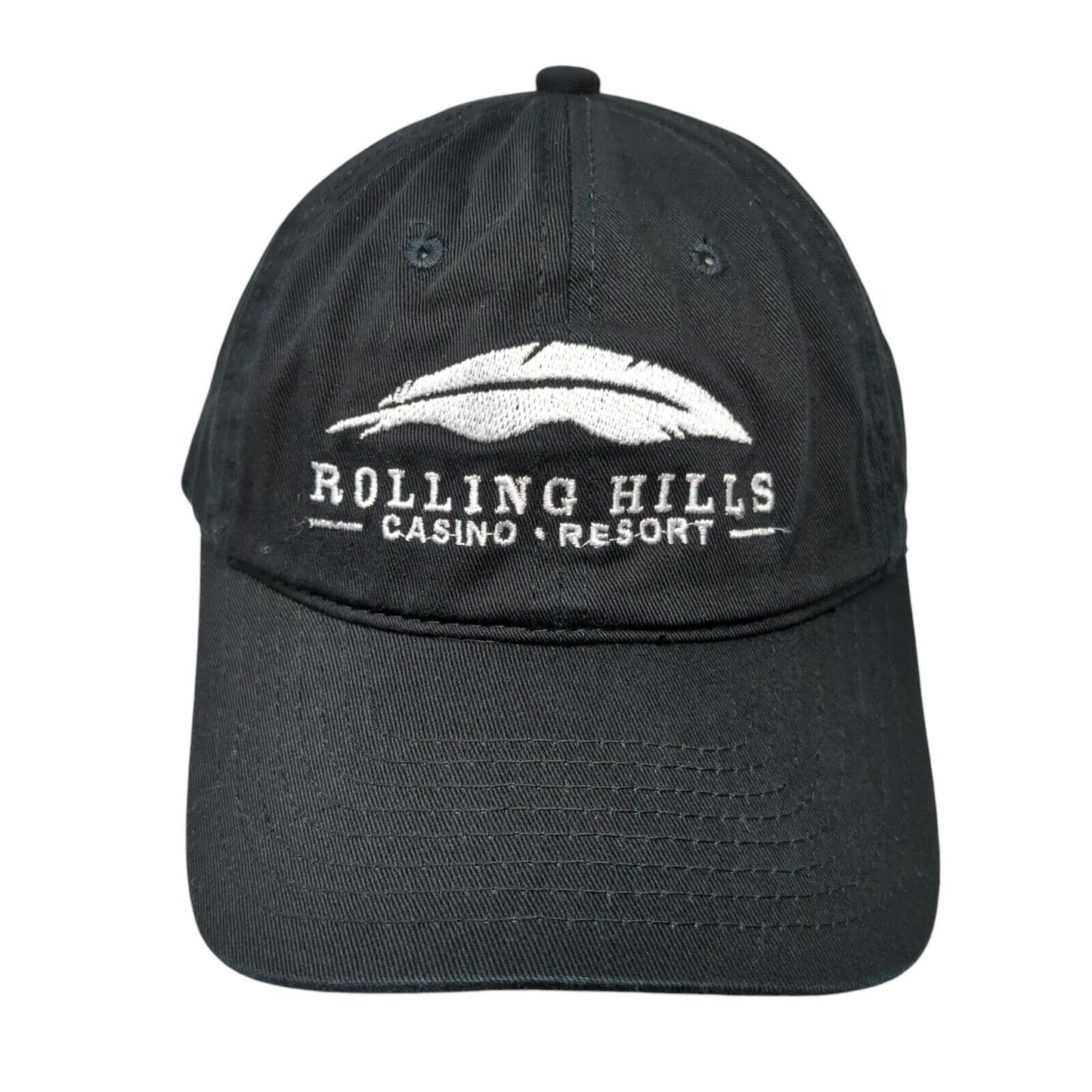 Rolling Hills Casino Resort Strapback Hat Black One Size Town Talk