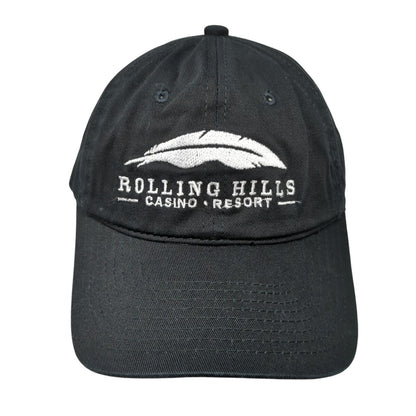 Rolling Hills Casino Resort Strapback Hat Black One Size Town Talk