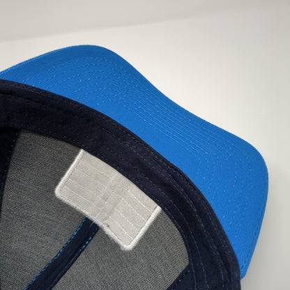 Stibnite Snapback Trucker Hat Blue OS Adjustable Embroidered Mesh Back 6 Panel