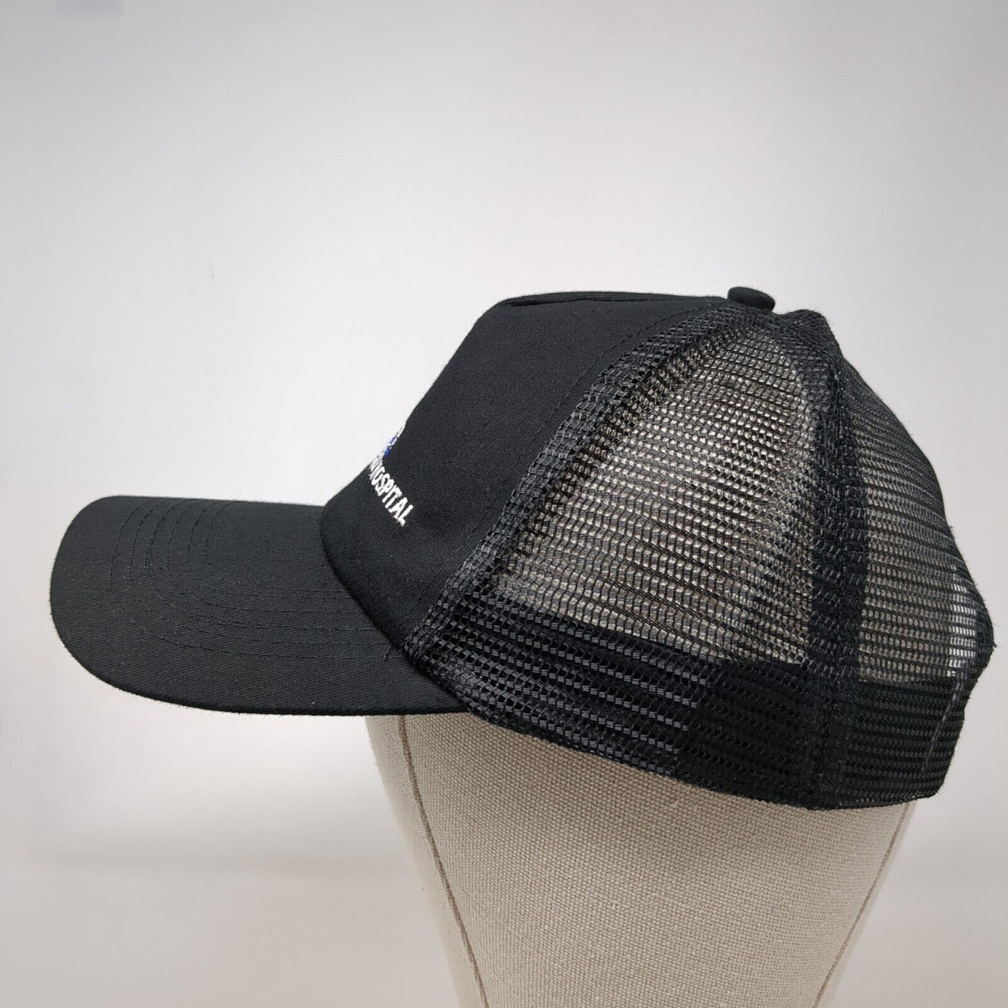 Weiser Memorial Hospital Snapback Trucker Hat Black OSFA Mesh Back Hit Wear
