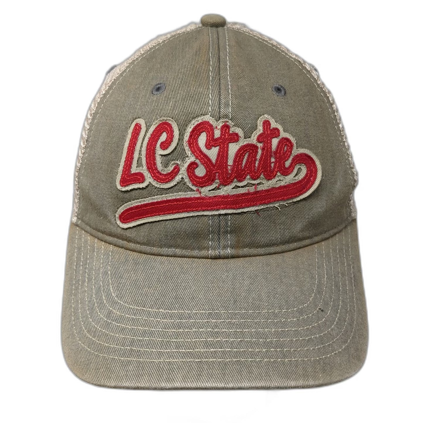 Lewis-Clark State College Legacy Trucker Hat Brown Red One Size Snapback Mesh