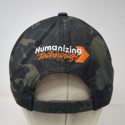 Pacific Headwear Snapback Black Camo One Size Cordura Alasconnect Tech Logo Hat