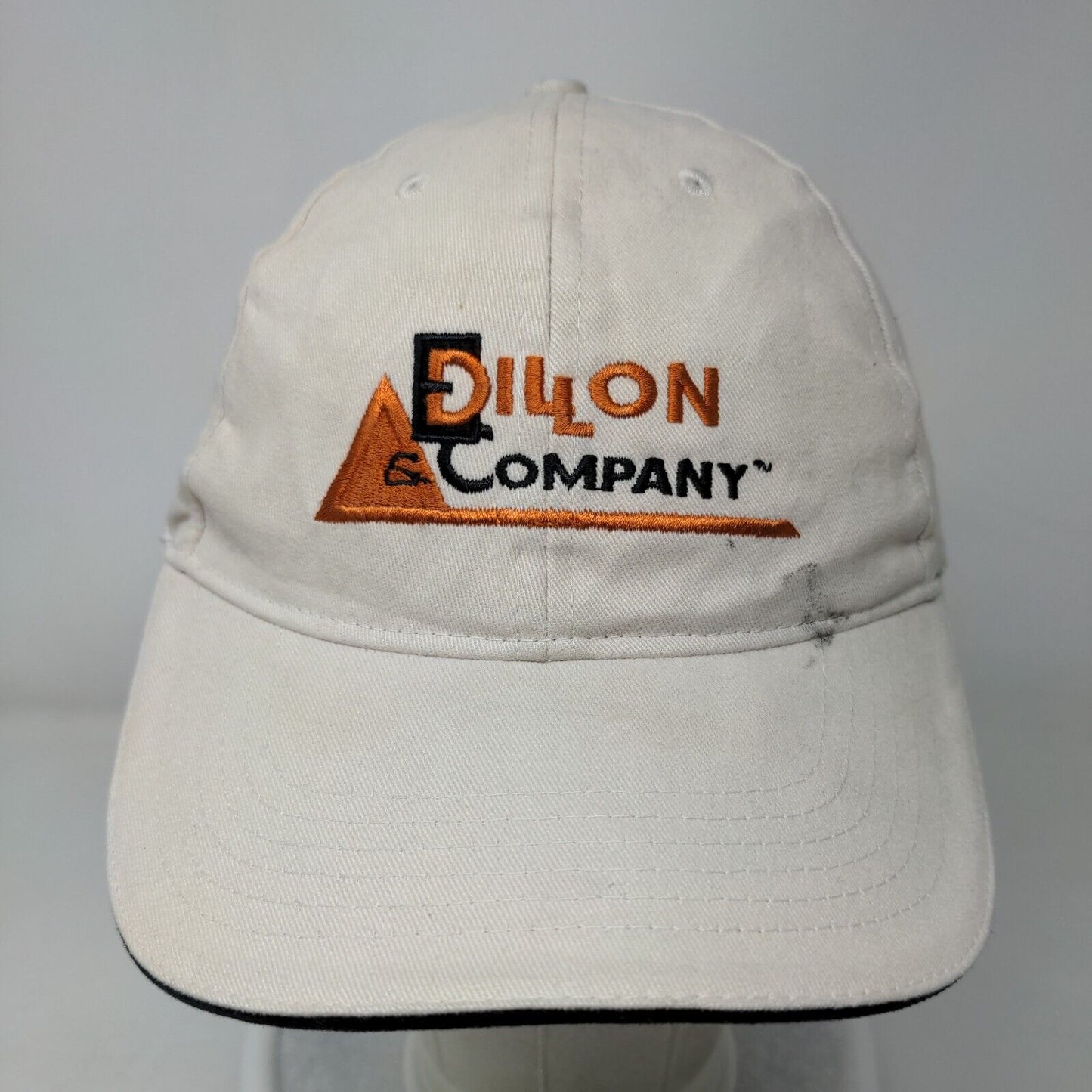 Dillon & Company Strapback Hat Cream One Size Embroidered Bayside