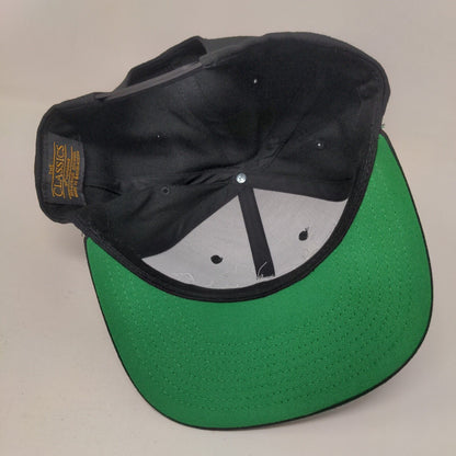 Suforia Snapback Hat Black One Size Embroidered Adjustable 6 Panel