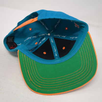 Young & Reckless Snapback Blue Orange One Size Los Angeles Reckless Script Hat
