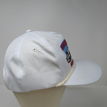 Mohr's 5 Panel White One Size Hat Boise State University Truck Driving Semi Rope