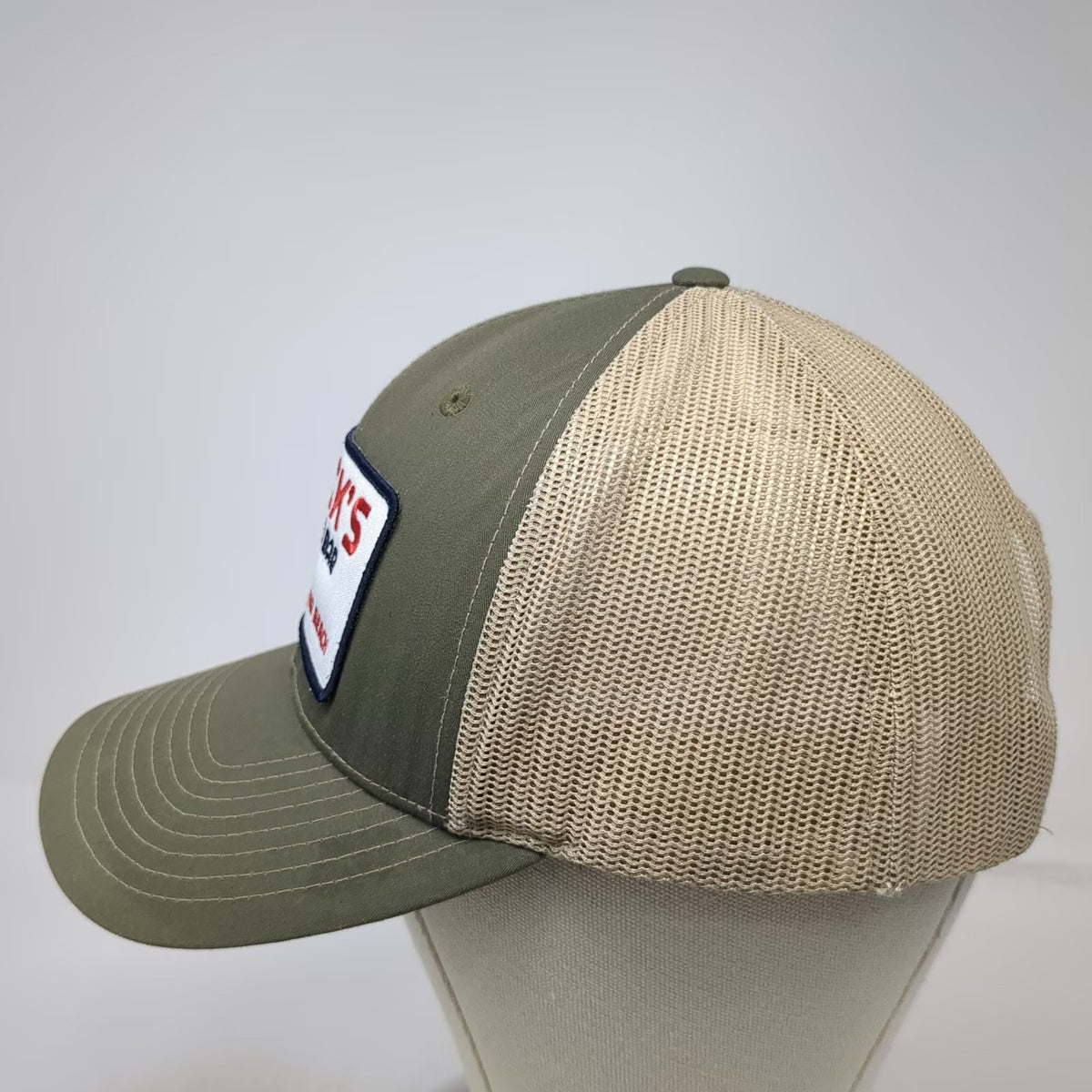 Richardson Trucker Hat Green One Size Chick's Oyster Bar VA Beach Snapback