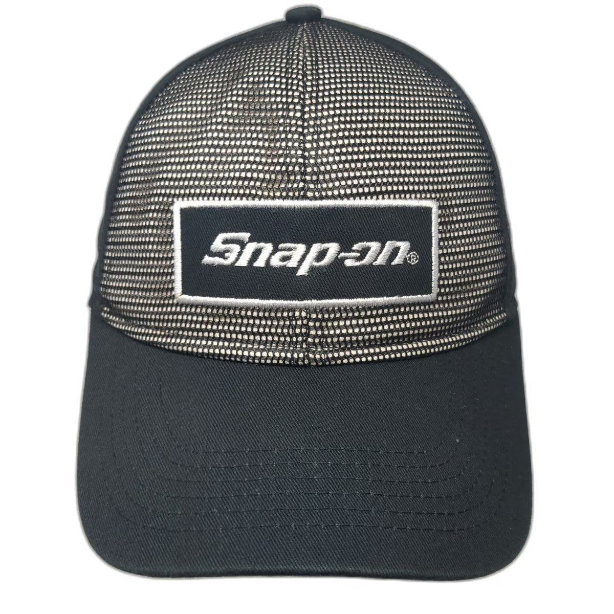 Snap-on Baseball Cap Black One Size Mesh Back Hat Logo Patch Official Licensed