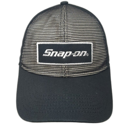 Snap-on Baseball Cap Black One Size Mesh Back Hat Logo Patch Official Licensed