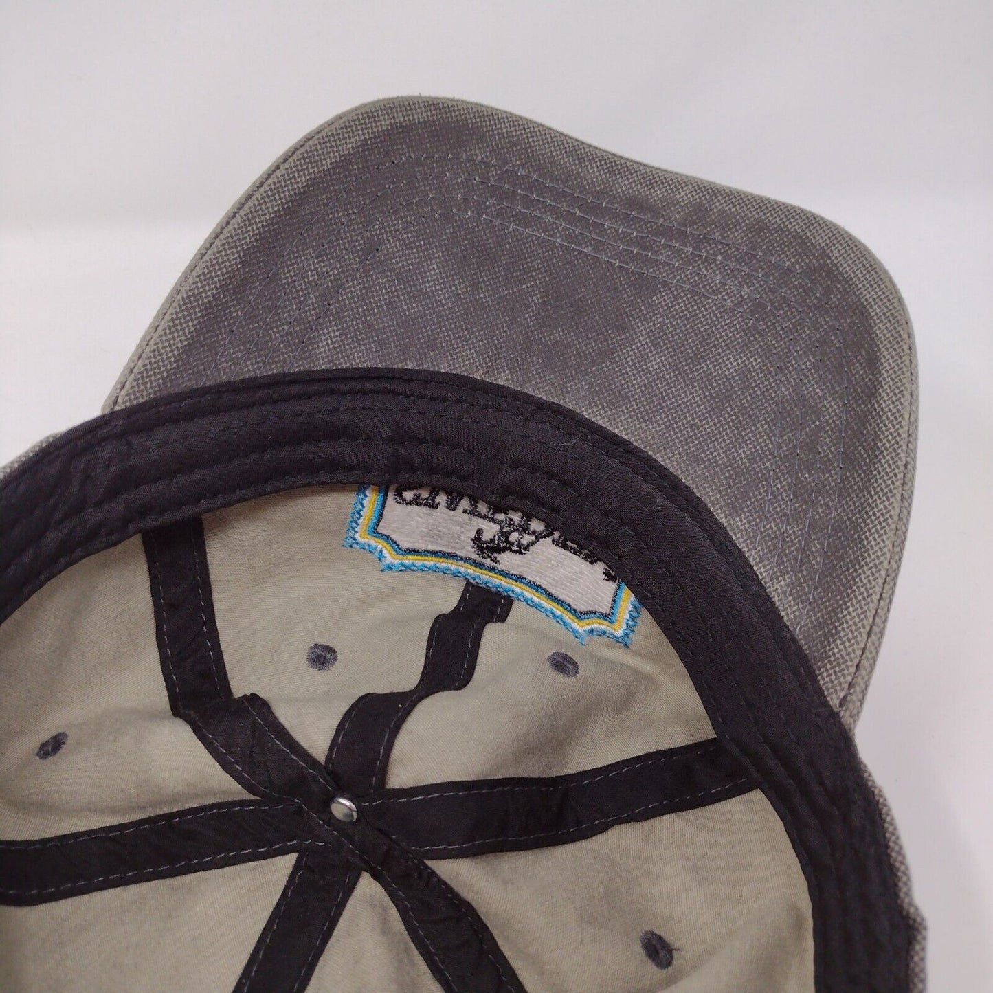 Sweden Strapback Hat Gray OSFA Adjustable Embroidered 6 Panel Polyester