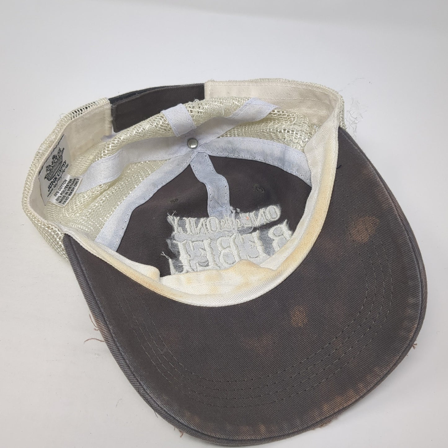 One And Only Rebel Child Strapback Trucker Hat Gray One Size Junk Gypsy