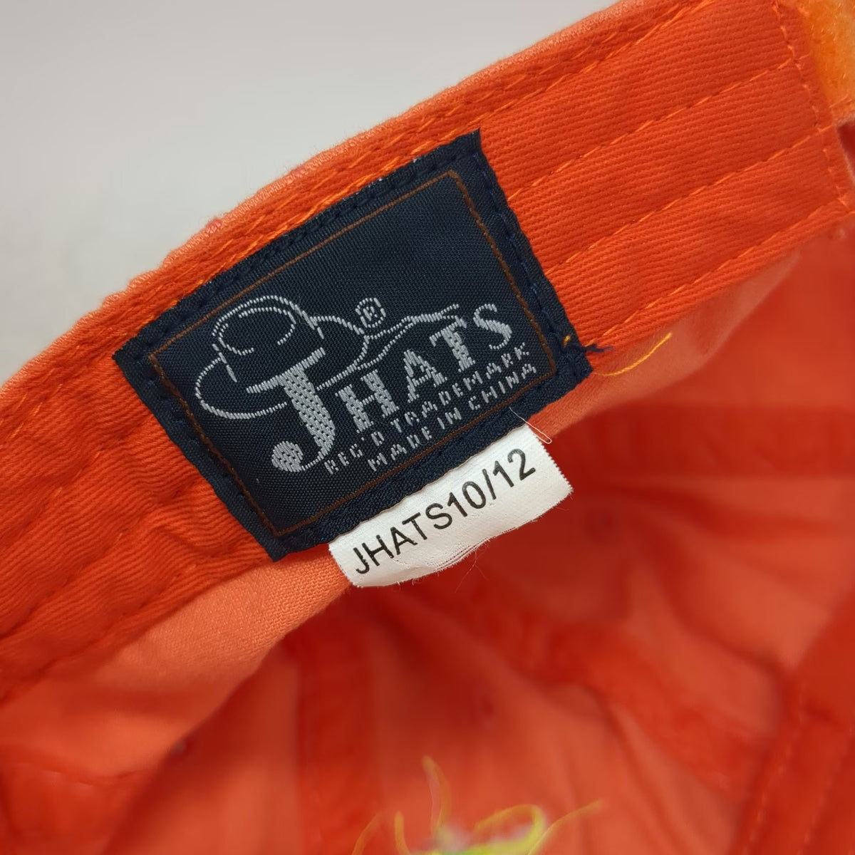 J Hats Baseball Cap Orange One Size Puerto Rico Embroidered Sun Graphic Hat