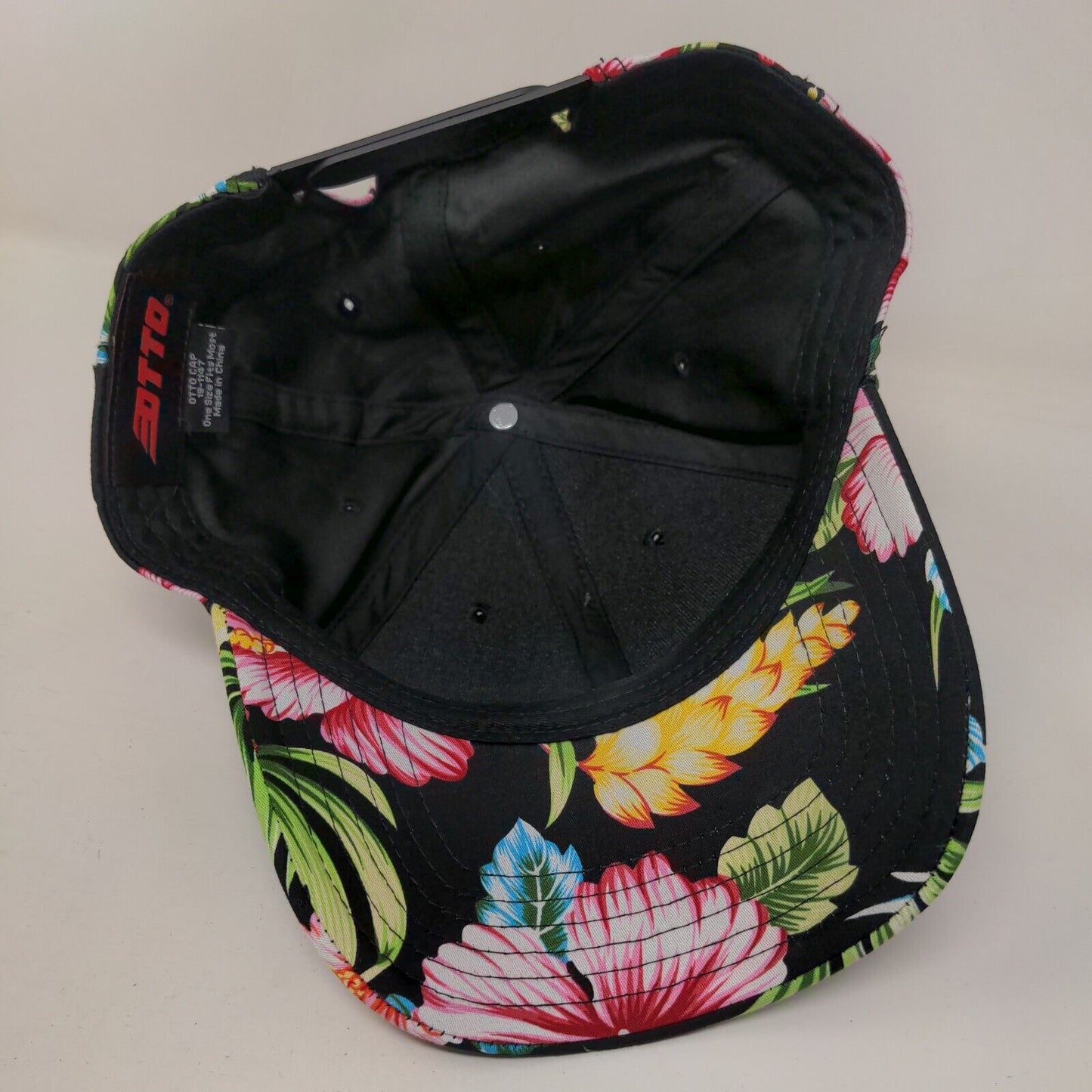 Liquid Therapy Snapback Hat Multicolor OSFM Adjustable Floral Print Otto