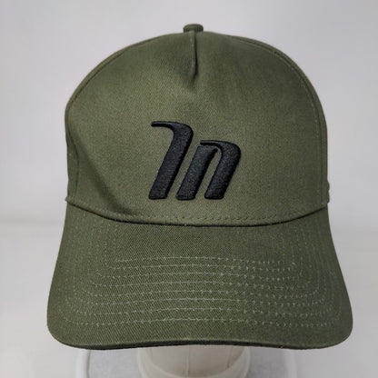 Muscle Nation Snapback Hat Green One Size Adjustable Embroidered Vented Holes