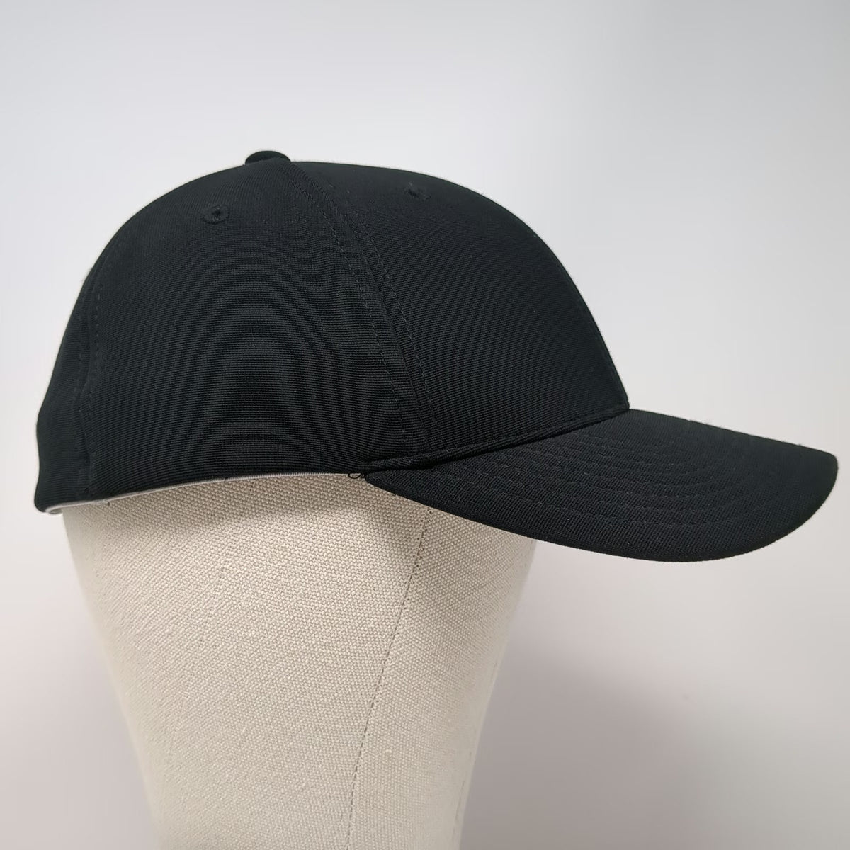 Pacific Headwear Baseball Cap Black XL DYKMAN Performance Stretch Fit Hat