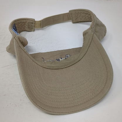 Port & Company Visor Beige Blue One Size St Luke's Embroidered Strapback hat