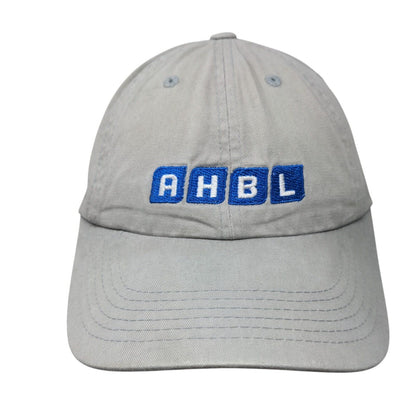 AHBL Slideback Hat Gray One Size Adjustable Embroidered Port Authority Cotton