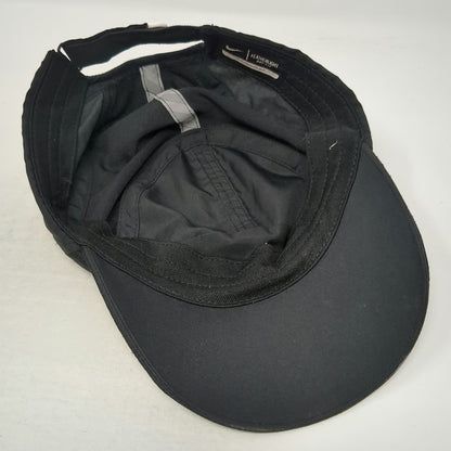 Nike Baseball Cap Black One Size Dri-FIT Mesh Running Performance Strapback Hat